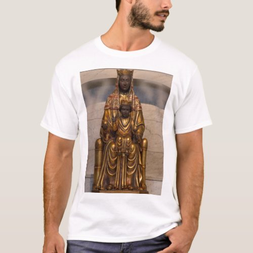 Madonna of Montserrat Black Madonna Virgin Mary T_Shirt