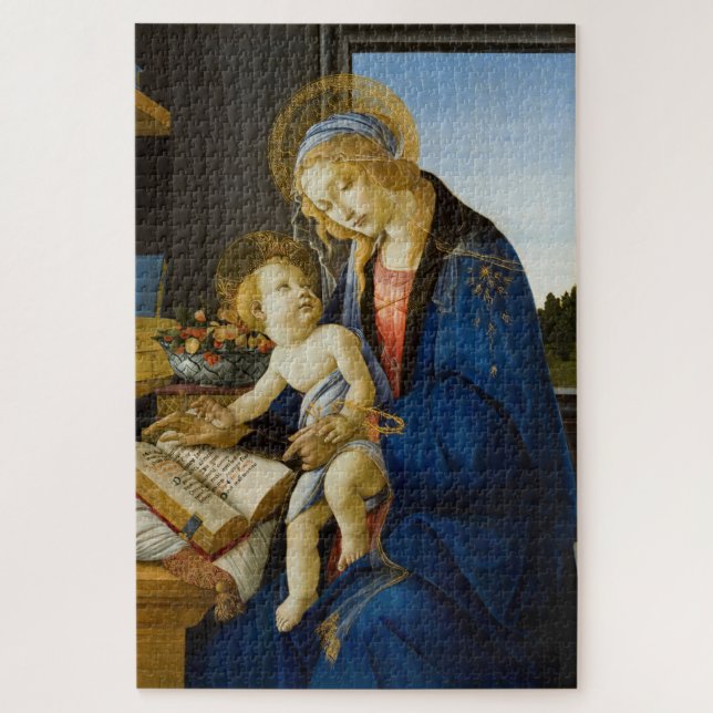 Madonna of the Book Jigsaw Puzzle (Vertical)