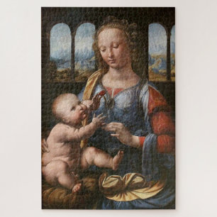 Madonna of the Carnation - Leonardo da Vinci Jigsaw Puzzle
