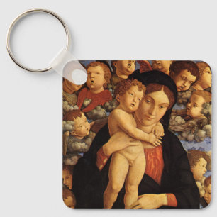 Madonna of the Cherubim by Andrea Mantegna Keychain