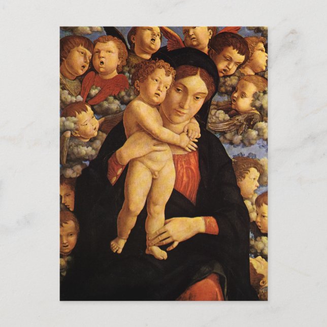 Madonna of the Cherubim by Andrea Mantegna Postcard (Front)