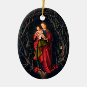 Madonna of the Dry Tree (Petrus Christus, 1462-5) Ceramic Ornament