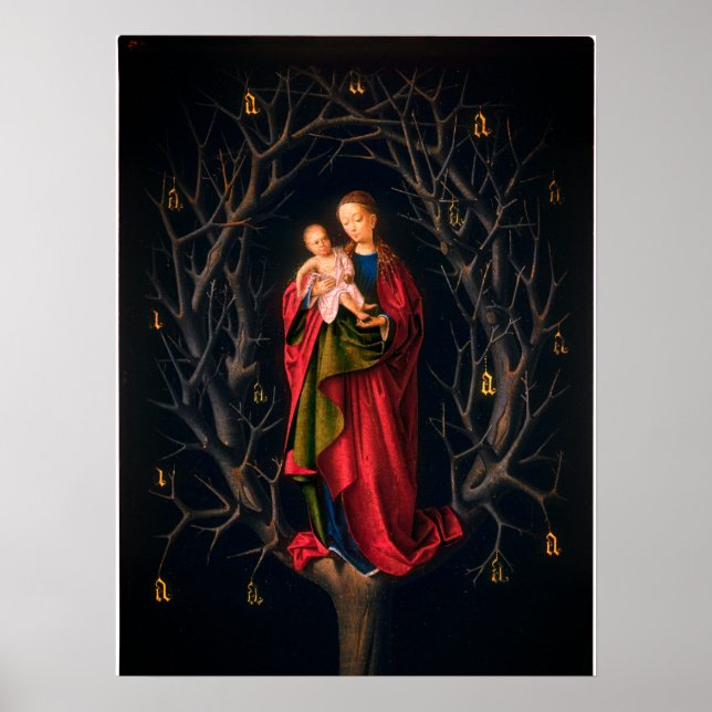 Madonna of the Dry Tree (Petrus Christus, 1462-5) Poster (Front)