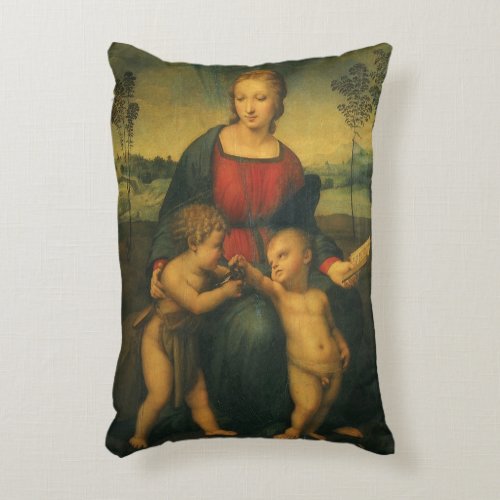 Madonna of the Goldfinch by Raphael Sanzio Accent Pillow