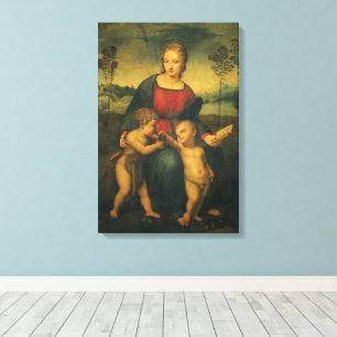 Madonna of the Goldfinch by Raphael Sanzio Canvas Print