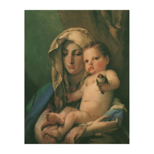 Madonna of the Goldfinch by Tiepolo Vintage Art