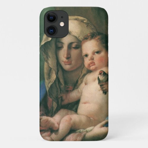Madonna of the Goldfinch by Tiepolo Vintage Art iPhone 11 Case