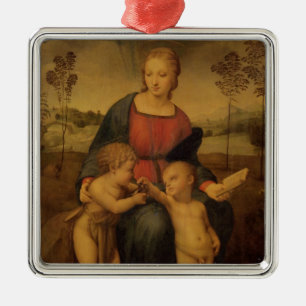 Madonna of the Goldfinch, c.1506 Metal Ornament