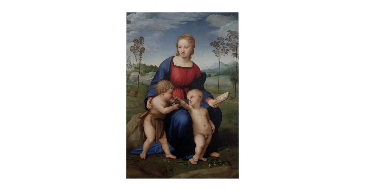 Madonna of the Goldfinch Raphael Sanzio Acrylic Print | Zazzle.com