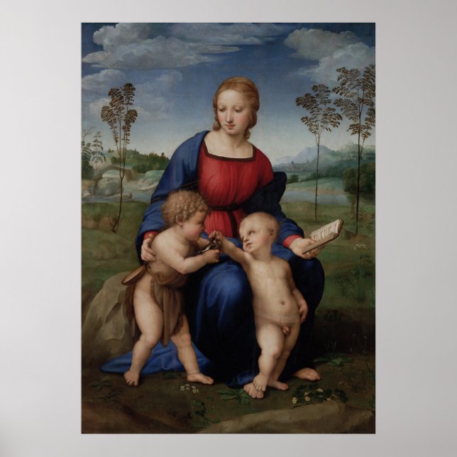Madonna of the Goldfinch Raphael Sanzio Poster (Front)