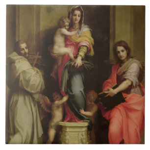 Madonna of the Harpies, 1517 (oil on panel) Ceramic Tile