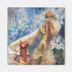 Madonna of the Lily, Mucha Magnet
