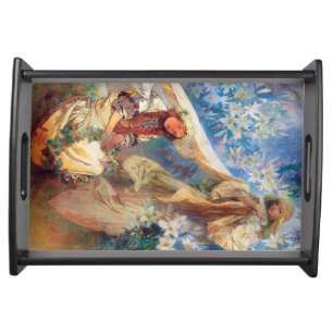 Madonna of the Lily, Mucha Serving Tray