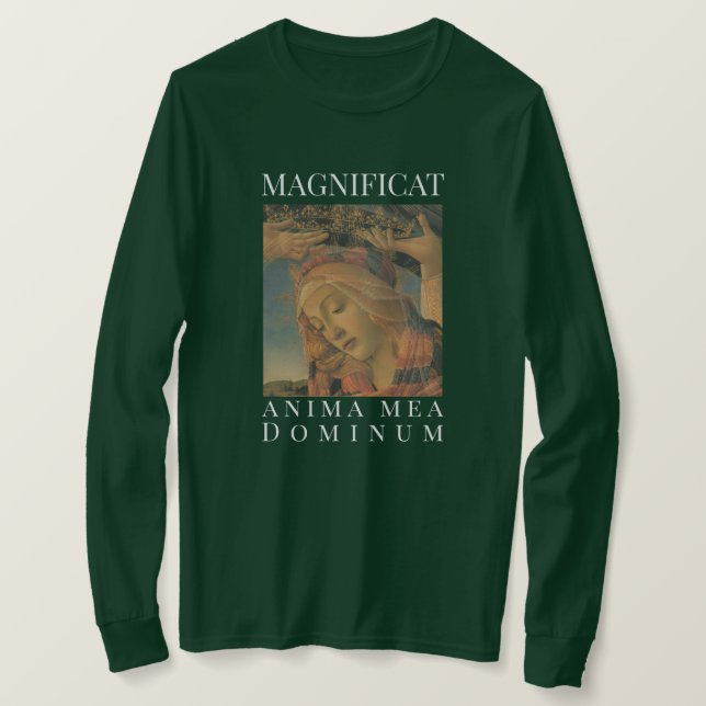 Madonna of the Magnificat by Boticelli Latin T-Shirt (Design Front)
