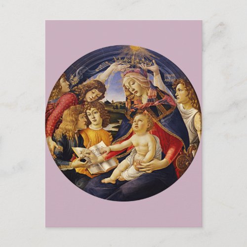 Madonna of the Magnificat by Botticelli Postcard