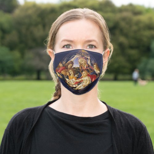 Madonna of the Magnificat by Sandro Botticelli Adult Cloth Face Mask