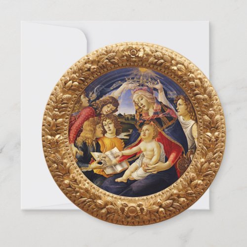 Madonna of the Magnificat by Sandro Botticelli Invitation