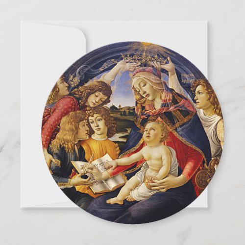 Madonna of the Magnificat by Sandro Botticelli Invitation