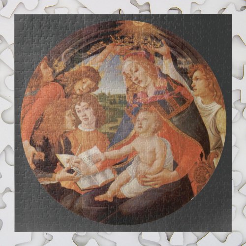 Madonna of the Magnificat by Sandro Botticelli Jigsaw Puzzle
