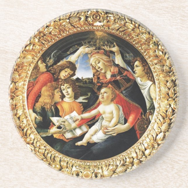 Madonna of the Magnificat Coaster (Front)