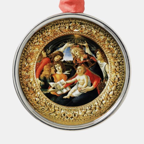 Madonna of the Magnificat Metal Ornament