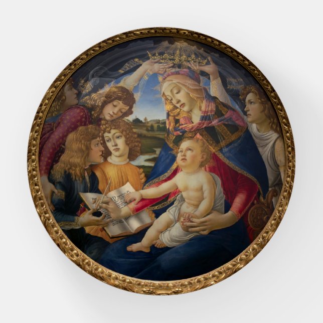 Madonna of the Magnificat Paperweight (Front)