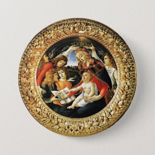 Madonna of the Magnificat Pinback Button
