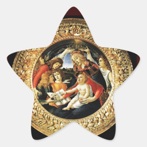 Madonna of the Magnificat Star Star Sticker