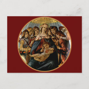 Madonna of the Pomegranate - Botticelli Postcard