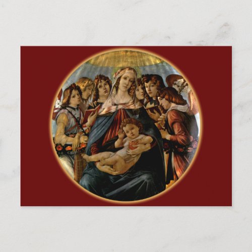 Madonna of the Pomegranate _ Botticelli Postcard