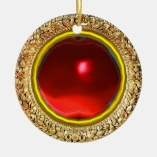 Madonna of the Pomegranate Ceramic Ornament