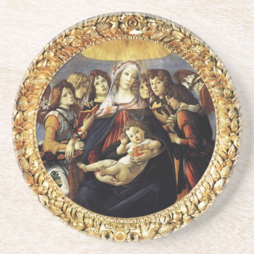 Madonna of the Pomegranate Coaster