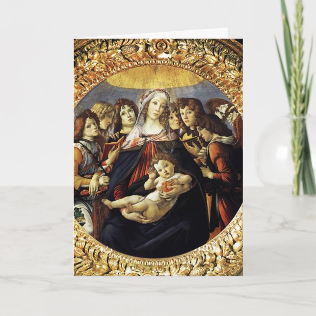 Madonna of the Pomegranate Holiday Card (Front)