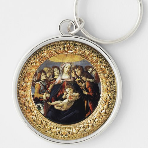 Madonna of the Pomegranate Keychain