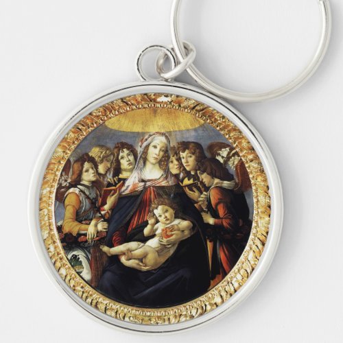 Madonna of the Pomegranate Keychain