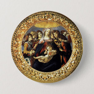 Madonna of the Pomegranate Pinback Button