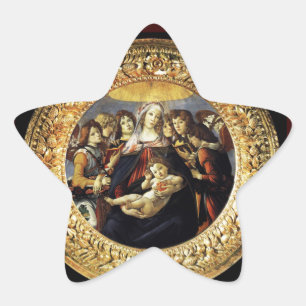 Madonna of the Pomegranate Star Star Sticker