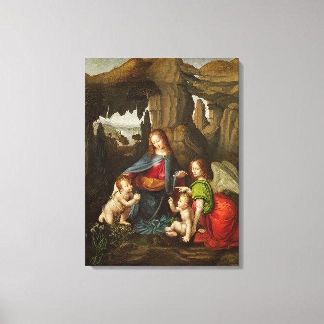 Madonna of the Rocks Canvas Print (Front)