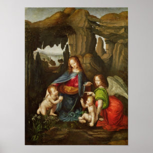 Madonna of the Rocks Poster