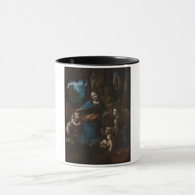 Madonna of the Rocks, Virgin Mary, Jesus, John Mug (Center)