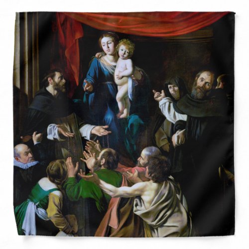 Madonna of the Rosary Caravaggio Bandana