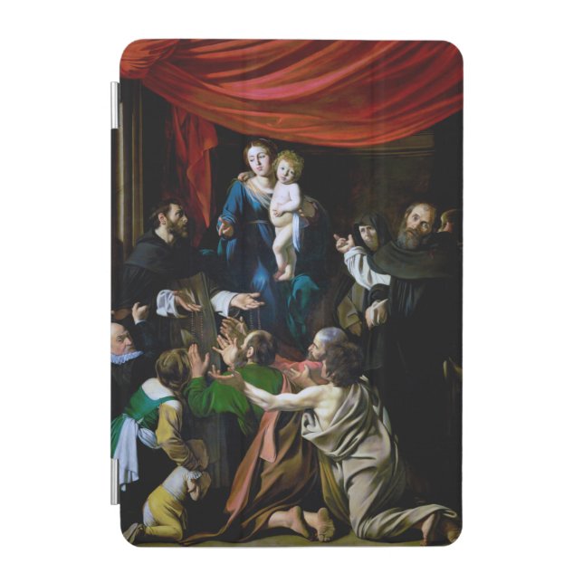 Madonna of the Rosary, Caravaggio iPad Mini Cover (Front)