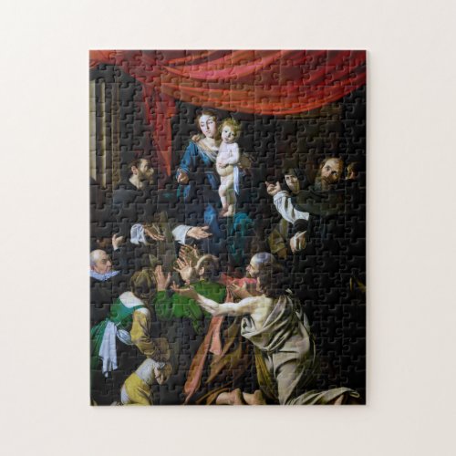 Madonna of the Rosary Caravaggio Jigsaw Puzzle