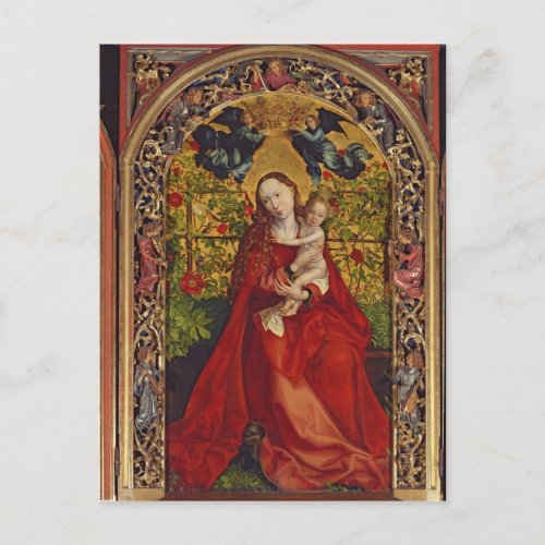 Madonna of the Rose Bower 1473 Postcard