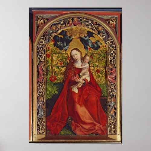 Madonna of the Rose Bower 1473 Poster