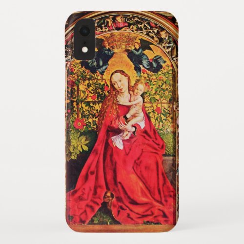 MADONNA OF THE ROSE BOWER iPhone XR CASE
