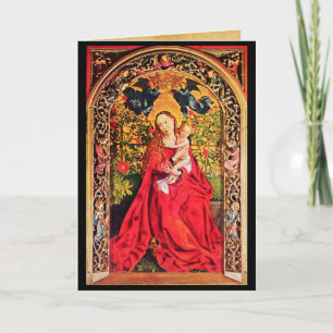 MADONNA OF THE ROSE BOWER HOLIDAY CARD