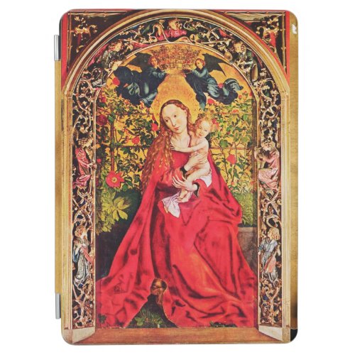 MADONNA OF THE ROSE BOWER PARCHMENT GEM MONOGRAM iPad AIR COVER