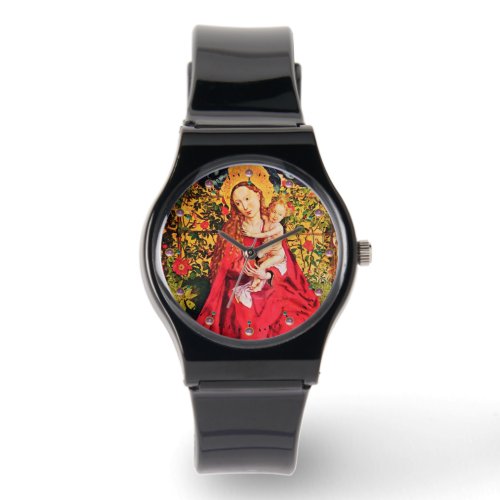 MADONNA OF THE ROSE BOWER PINK AMETHYST GEMS WATCH