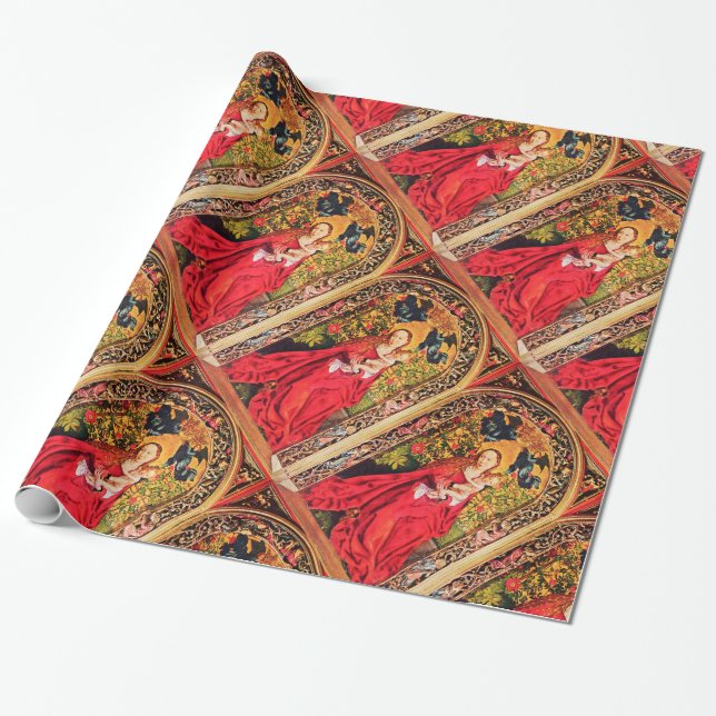 MADONNA OF THE ROSE BOWER WRAPPING PAPER (Unrolled)